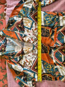 Print Snitched waist top