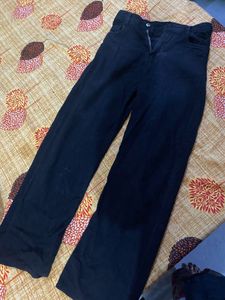 Black Straight Jeans For Woman