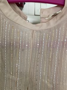 Hand Work Embroidery Straight Gown