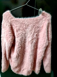 Pink Fur Comfy Sweater
