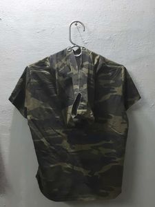 Camo Print Short Sleeve Hoodie