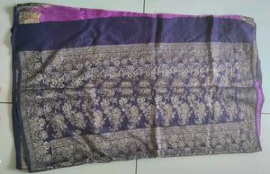 Worked Like New Pink Saree With Blouse