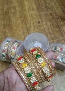 Colorful Beaded Bangle Set
