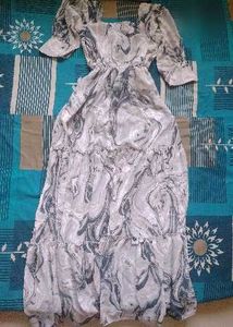 Elegant Blue Maxi Dress