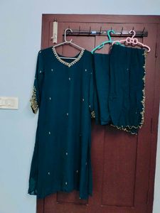 Hand Worked Top Bottom Dupatta