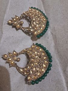 ✨ New Traditional Kundan Earrings – Never Worn ✨