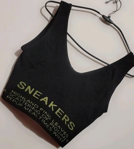 Black Sports Bra 28 Size