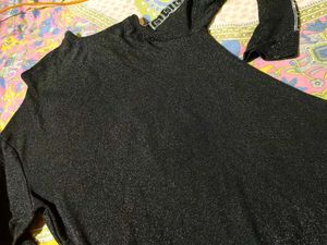 Stylish Black Embellished Top