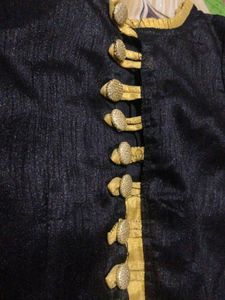 Beautiful Black And Golden Blouse