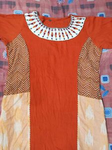 Combo Embroidered Cotton Kurti