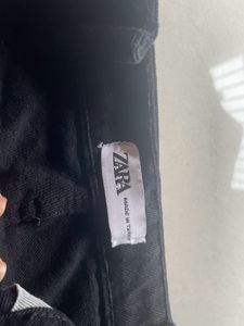 Black Cargo Wide Leg High Waisted Jeans