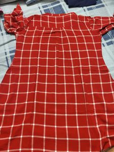 Red Checkered Top