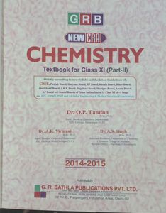 Class 11 JEE Chemistry Textbook By Op Tandon