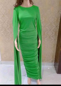 Green Sexy Ruched Unique Style Dress