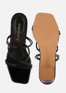 DressBerry Black Block Heels