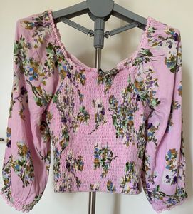 Floral Puff sleeve Top