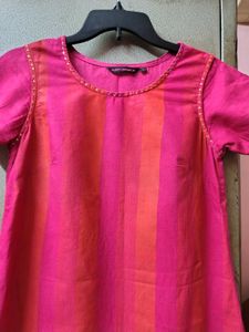 Pink &amp; Orange Beautiful Kurti