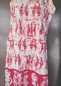 Tribal Print Sleevesless Kurti
