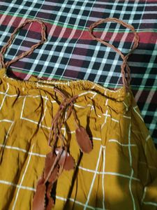 Cute Yellow &amp; White Playsuit