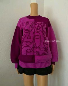 Crochet The Faces Sweater