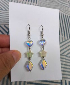Elegant Long Handmade Shiny Earrings