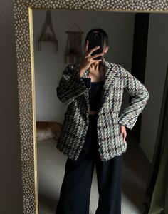 KEITH LONDON OPEN TWEED JACKET BLAZER