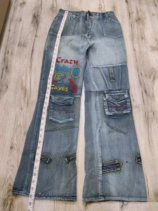Sc9290 Sabrin Cargo Bootcut Jeans Waist 24