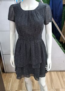 Black Flared Short One Piece
