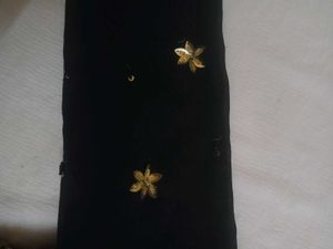Black &amp; Gold Embellished Blouse Y2K