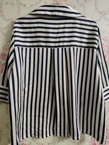 Striped Satin Shirt