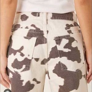 Cow Print Jeans