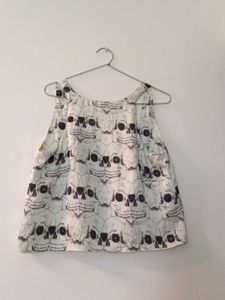 Skull Print Tank Top