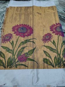 Tissue Floral Design Saree