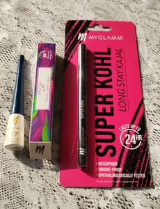 COMBO PACK OF MYGLAMM'S KAJAL AND EYELINER