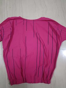 Pink Bunny Print Top