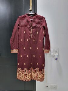HK Maroon 2 Piece Kurta Pant Set