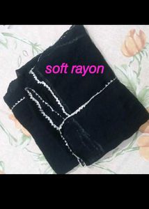 Soft rayon Black Dupatta 💥