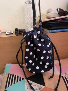 Polka Dot Bucket Bag