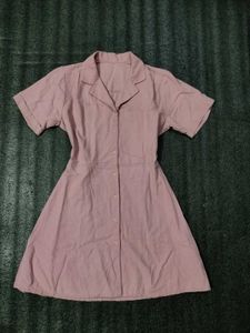 Korean Neck Coat Dress
