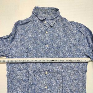 Stylish Blue Patterned Shirt