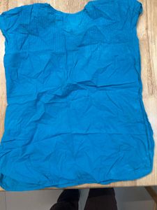 Fabindia Blue Cotton Button Down