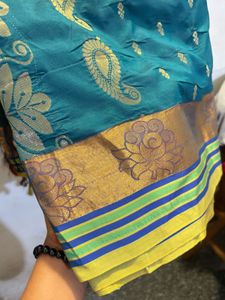 Elegant Teal Saree