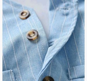 Baby Boy&#39;s Blue Vest Outfit