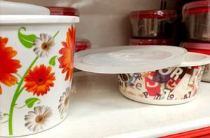 Alphabet Print Plastic Storage Container – 300 ml