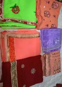 Assorted Indian Sarees - Set of 6