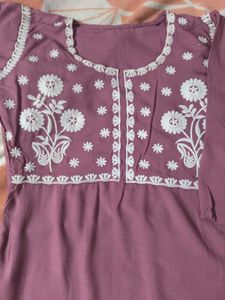 Floral Embroidered Kurta