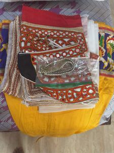 Yellow Lehenga Choli  with Anklets