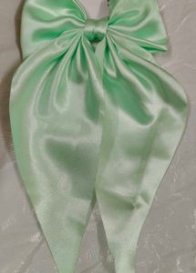 Blue Bow Hair Tie