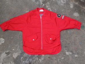 Red Jacket with Patches