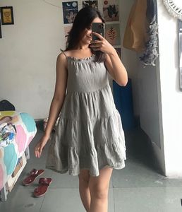 Gray Tiered Sundress